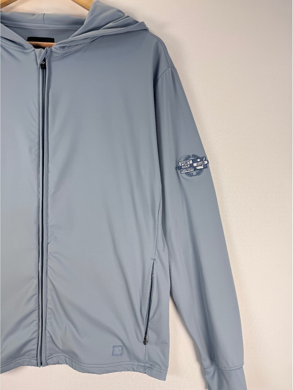 AndersonOrd Performance Golf Hoodie Jacket Men’s L Blue Full Zip Stretch - Picture 2 of 9